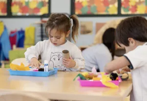Child Crafting at School