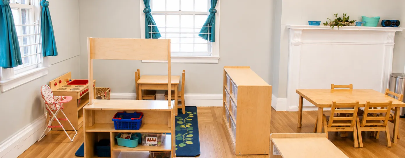 A view of the preschool classroom 