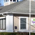 Entrance of the Little Sprouts daycare and preschool in Amesbury, MA